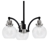 Easton 3 Light Small Chandelier by Toltec 1943-MBBN-460