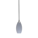 Stem 1 Light Stem Hung Mini Pendant 10.75 Inch Tall by Toltec - 23-10.75