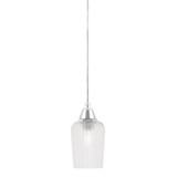 Any 1 Light Textured Glass Mini Pendant 9.75 Inch Tall by Toltec - 22-CH-4250