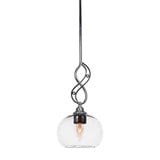 Jazz 1 Light Small Pendant 16.5 Inch Tall by Toltec - 232-7165