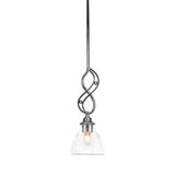Jazz 1 Light Small Pendant 17 Inch Tall by Toltec - 232-62517