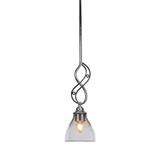 Jazz 1 Light Small Pendant 17.25 Inch Tall by Toltec - 232-61725