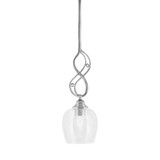 Jazz 1 Light Small Pendant 17.25 Inch Tall by Toltec - 232-61725