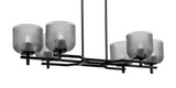 Corbin 6 Light Island 7.5 Inch Tall and 13.75 Inch Wide by Toltec - 2326-75-1375
