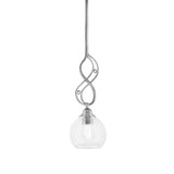 Jazz 1 Light Mini Pendant 16.5 Inch Tall by Toltec - 232-575165