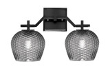 Corbin 2 Light Bath Bar 10 Inch Tall and 15.75 Inch Length by Toltec - 2312-10-1575