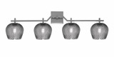 Corbin 4 Light Bath Bar 10 Inch Tall and 35.75 Inch Length by Toltec - 2314-10-3575