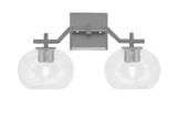 Corbin 2 Light Bath Bar 9.75 Inch Tall and 16.75 Inch Length by Toltec - 2312-975-1675