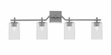 Corbin 4 Light Bath Bar 11 Inch Tall and 34 Inch Length by Toltec - 2314-11-34