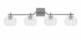 Corbin 4 Light Bath Bar 9.75 Inch Tall and 37 Inch Length by Toltec - 2314-975-37