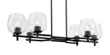 Corbin 6 Light Island 8 Inch Tall and 14 Inch Wide by Toltec - 2326-8-14