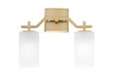 Corbin 2 Light Bath Bar 11 x 13.5 Inches by Toltec 2312-NAB-549 - 2312-GP-541