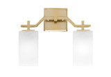 Corbin 2 Light Bath Bar 11 x 13.5 Inches by Toltec 2312-NAB-549 - 2312-GP-541