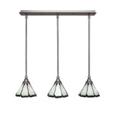 Any 3 Light Pendant 27.25 Inch Length by Toltec - 25-BRZ-9465