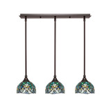 Any 3 Light Linear Pendant 27 Inch Length by Toltec - 25-7-625-27
