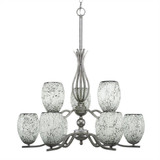 Revo 9 Light Small Chandelier by Toltec 249-1622