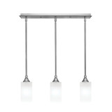 3 Light Stem Hung Linear Pendant 8.5 x 24.25 Inch by Toltec 25-BN-541