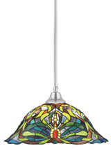 Any 1 Light Steel Large Pendant 19 Inch Wide by Toltec - 26-19-10-