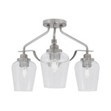 Odyssey 3 Light 15.5 Inch Wide Semi Flush Mount by Toltec - 2607-MB-210