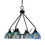 Odyssey 3 Light Small Chandelier by Toltec 2604-MB-9925 - 2604-MB-9925