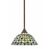 Any 1 Light Art Glass Large Pendant 16 Inch Wide by Toltec - 26-96