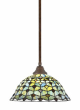 Any 1 Light Art Glass Large Pendant 16 Inch Wide by Toltec - 26-96