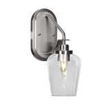 Odyssey 1 Light Wall Sconce 13.25 Inch Tall by Toltec - 2611-BN-210