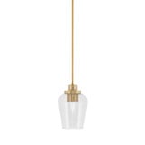 Odyssey 1 Light Stem Hung Mini Pendant 5 Inch Wide by Toltec - 2601-NAB-210