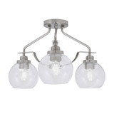 Odyssey 3 Light 16.75 Inch Wide Semi Flush Mount by Toltec - 2607-MB-4100