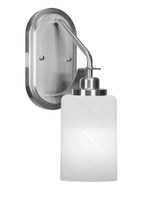 Odyssey 1 Light Steel Wall Sconce 13 Inch Tall by Toltec - 2611-MB-3001