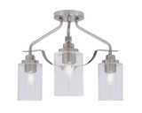 Odyssey 3 Light 14.5 Inch Wide Semi Flush Mount by Toltec - 2607-MB-300