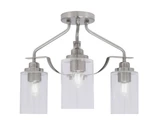 Odyssey 3 Light 14.5 Inch Wide Semi Flush Mount by Toltec - 2607-MB-300