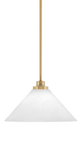 Odyssey 1 Light Stem Hung Medium Pendant by Toltec - 2601-NAB-306