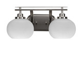 Odyssey 2 Light Steel Vanity Light 17.75 Inch Length by Toltec - 2612-BN-212