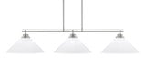 Odyssey 3 Light Large Linear Island Pendant 56 Inch Length by Toltec - 2633-16-5625-95
