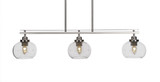 Odyssey 3 Light Oversized Linear Island Pendant 8.25 Inch Tall by Toltec - 2636-39-825-39