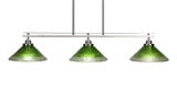 Odyssey 3 Light Oversized Linear Island Pendant 42.5 Inch Length by Toltec - 2636-425-775-425