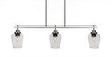 Odyssey 3 Light Oversized Island Pendant 37 Inch Length by Toltec - 2636-BN-210