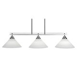 Odyssey 3 Light Oversized Linear Island Pendant 43.5 Inch Length by Toltec - 2636-435-875-435