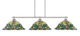 Odyssey 3 Light Large Linear Island Pendant 19 Inch Wide by Toltec - 2633-990