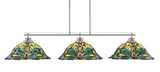 Odyssey 3 Light Large Linear Island Pendant 19 Inch Wide by Toltec - 2633-990