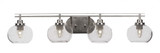 Odyssey 4 Light Vanity Light 40.25 Inch Length by Toltec - 2614-4025-8-4025