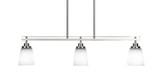 Odyssey 3 Light Oversized Linear Island Pendant 36.5 Inch Length by Toltec - 2636-365-85-365