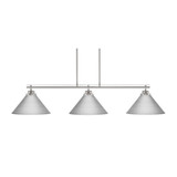 Odyssey 3 Light Linear Island Pendant 54 Inch Length by Toltec - 2633-420