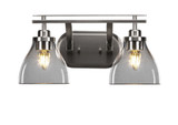 Odyssey 2 Light Vanity Light 17.25 Inch Length by Toltec - 2612-BN-4760
