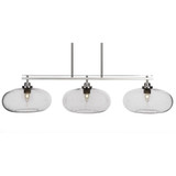 Odyssey 3 Light Oversized Linear Island Pendant 9.75 Inch Tall by Toltec - 2636-445-975-445