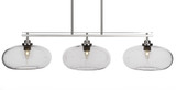 Odyssey 3 Light Oversized Linear Island Pendant 9.75 Inch Tall by Toltec - 2636-445-975-445