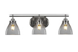 Odyssey 3 Light Vanity Light 28.25 Inch Length by Toltec - 2613-BN-4760