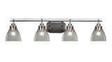 Odyssey 4 Light Vanity Light 39.75 Inch Length by Toltec - 2614-BN-4760