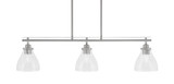 Odyssey 3 Light Island Pendant 38 Inch Length by Toltec - 2636-BN-4760